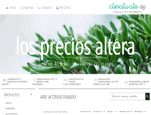 Tablet Screenshot of climatizate.es